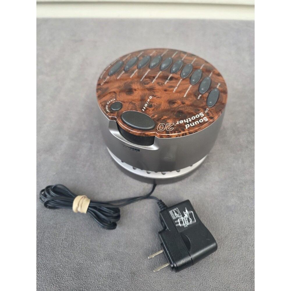 Sharper Image Sound Soother 20 machine SI677  Wood Finish